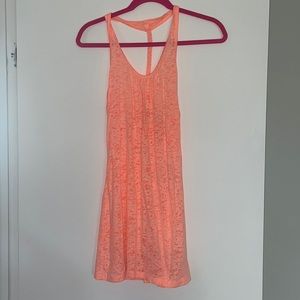 Med Orange Bathing Suit Coverup